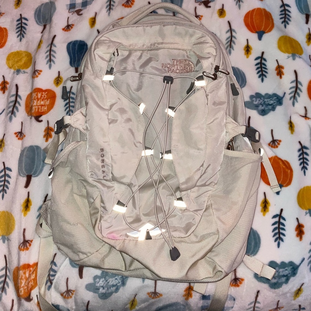 The North Face Women's Borealis Backpack, Vintage White/ Rose Gold